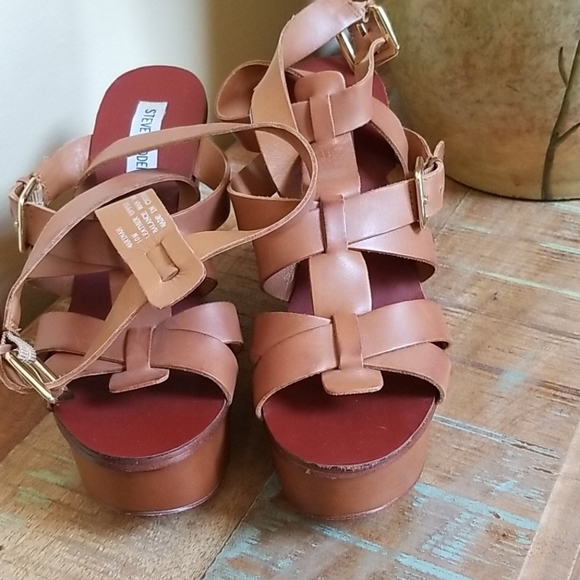 Steve Madden Marinah Wedge Sandal - SZ 10 - Picture 2 of 12